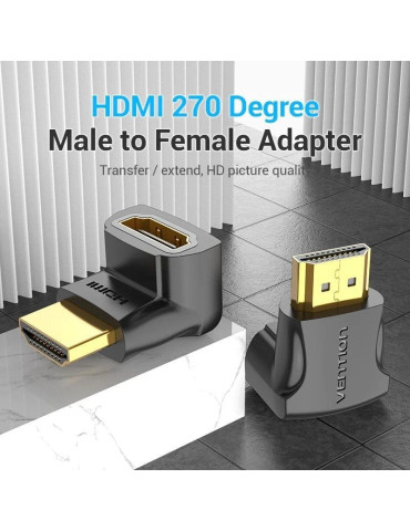 Adaptador HDMI 4K 270  Vention AINB0/ HDMI Macho - HDMI Hembra 2