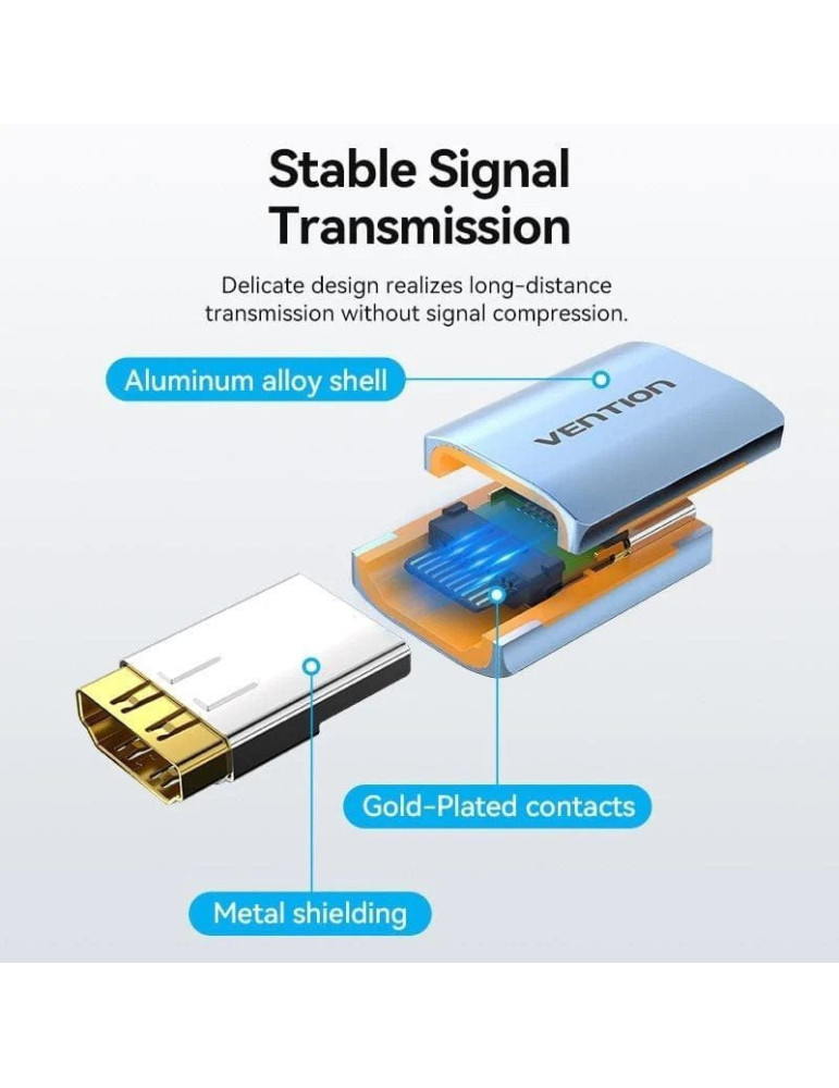 Adaptador HDMI 8K Vention AIUH0/ HDMI Hembra - HDMI Hembra