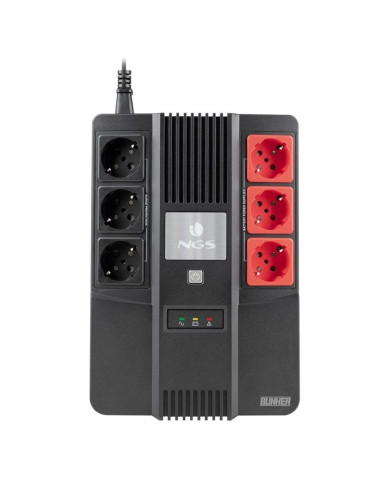 SAI Offline NGS Fortress Bunker/ 600VA-360W/ 6 Salidas/ Formato Bloque