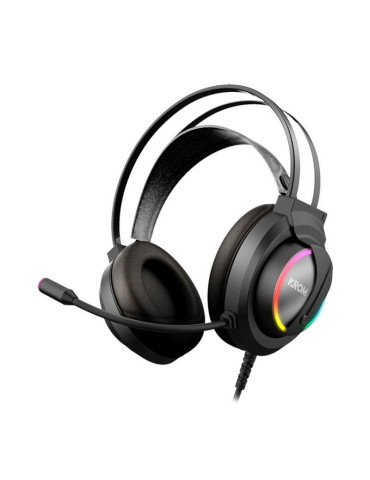 Auriculares Gaming con Micrófono Krom Kappa/ Jack 3.5/ USB 2.0/ Negros 2