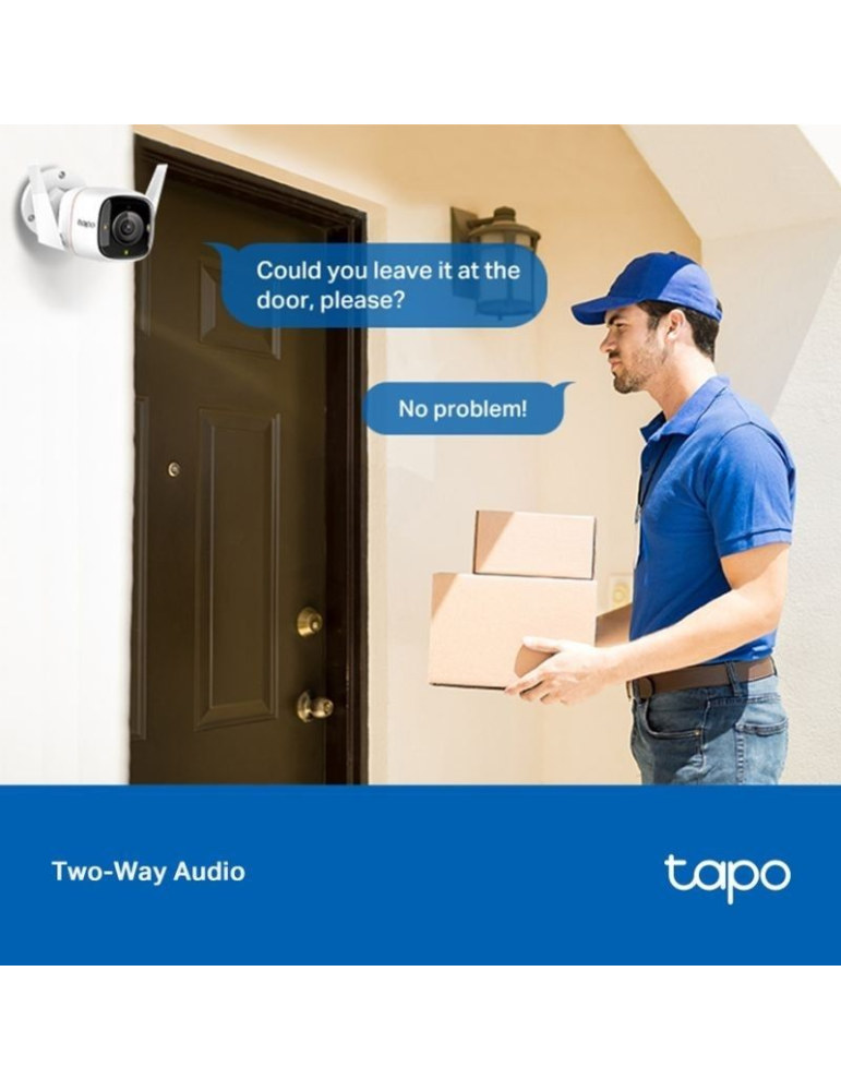 Cámara de Videovigilancia TP-Link Tapo C320WS/ Visión Nocturna/ Control desde APP