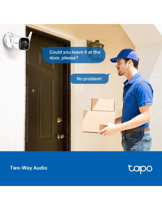 Cámara de Videovigilancia TP-Link Tapo C320WS/ Visión Nocturna/ Control desde APP