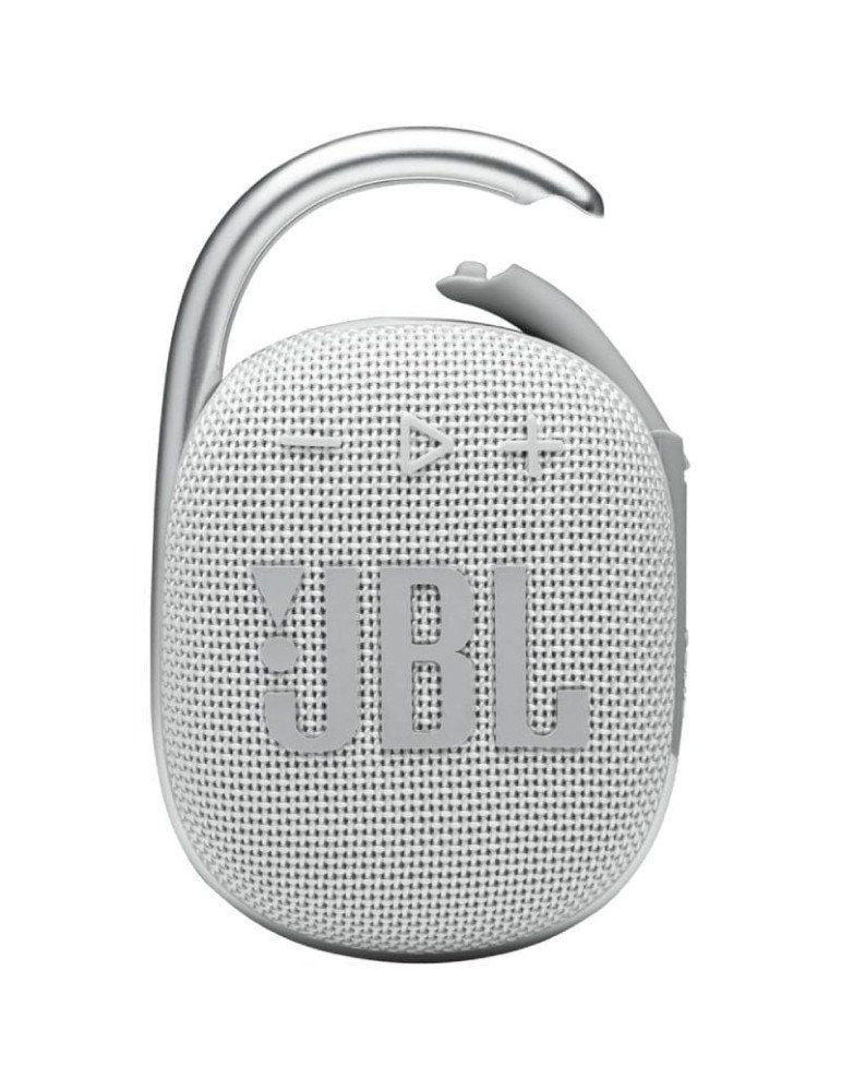 Altavoz con Bluetooth JBL Clip 4/ 5W/ 1.0/ Blanco