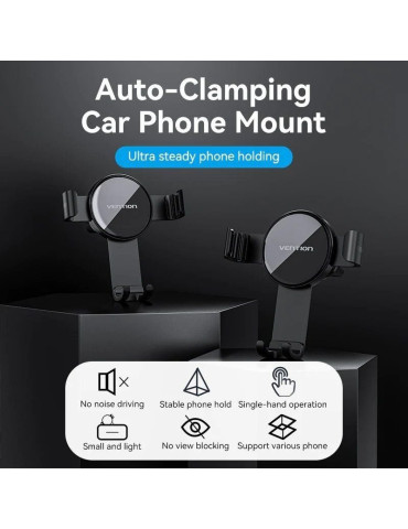 Soporte de Smartphone para Coche Vention KCSB0/ Negro 2