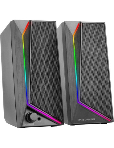 Altavoces Mars Gaming MS72/ 15W/ 2.0/ Negros