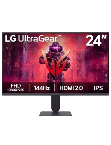Monitor Gaming LG UltraGear 24G411A-B 23.7"/ Full HD/ 1ms/ 144Hz/ IPS/ Negro