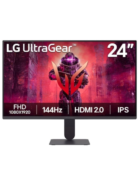 Monitor Gaming LG UltraGear 24G411A-B 23.7"/ Full HD/ 1ms/ 144Hz/ IPS/ Negro