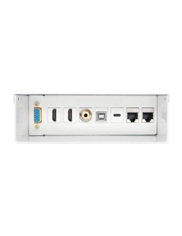 Caja de Conexiones Aisens A127-0720/ VGA - 2x HDMI - Jack 3.5 - USB Tipo-C - USB - 2x RJ45 2