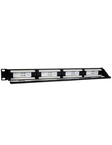 Patch Panel Phasak PU 2424/ 24 Puertos/ Cat.6/ Altura 1U/ Gestión de Cables 2