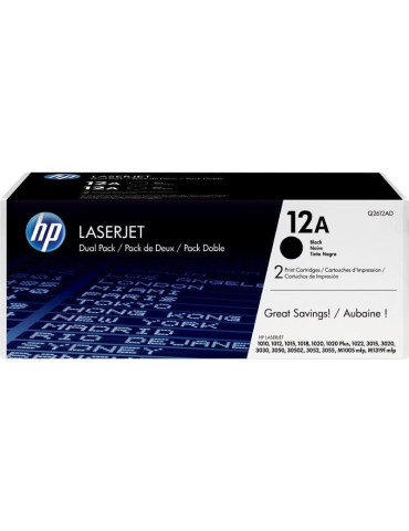 Tóner Original HP n 12A Multipack/ 2x Negro