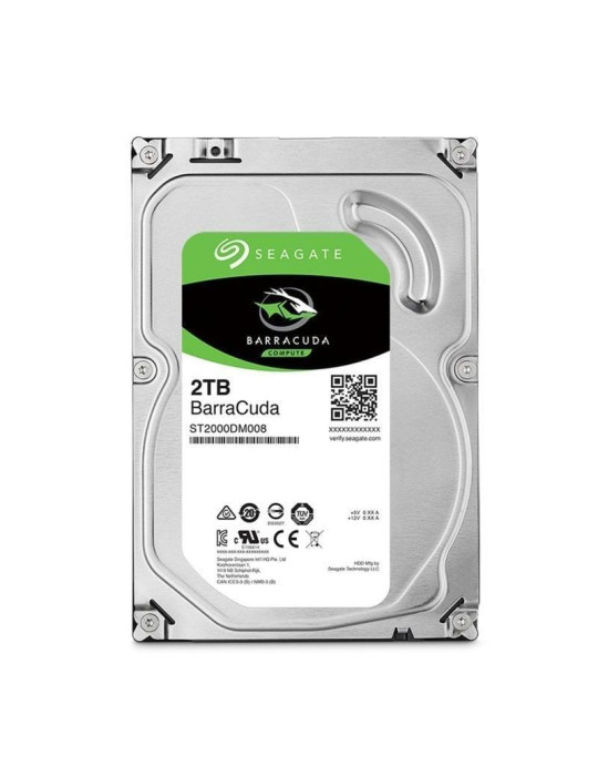 Disco Duro Seagate BarraCuda 2TB/ 3.5"/ SATA III/ 256MB