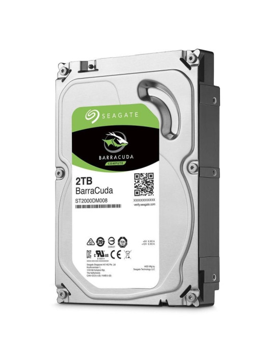 Disco Duro Seagate BarraCuda 2TB/ 3.5"/ SATA III/ 256MB