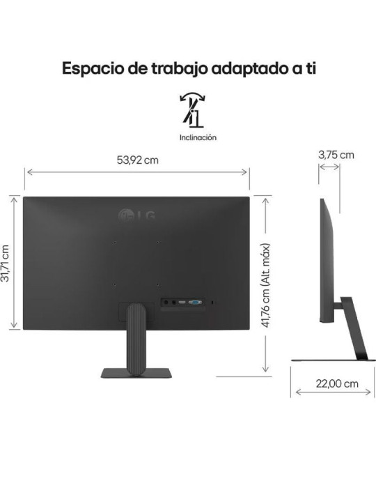 Monitor LG 24U411A-B 23.8"/ Full HD/ Negro