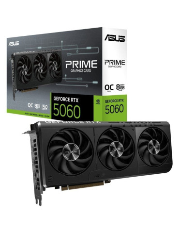 Tarjeta Gráfica Asus Prime GeForce RTX 5060 OC Edition/ 8GB GDDR7