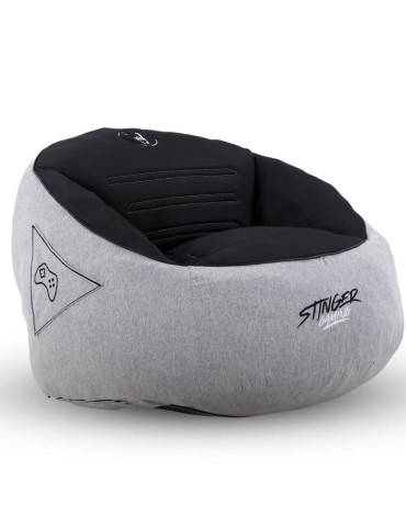 Puff Woxter Stinger Gaming/ con relleno/ Gris y Negro 2