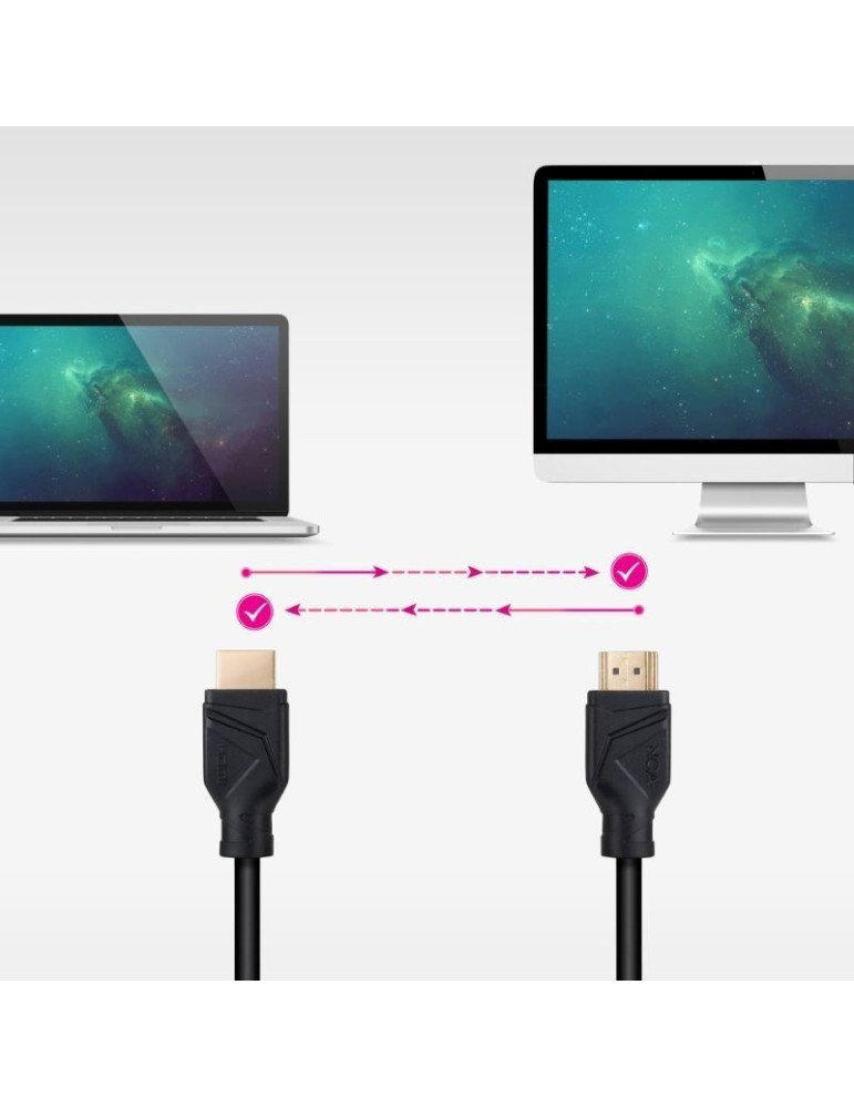 Cable HDMI 2.1 8K Nanocable 10.15.8310/ HDMI Macho - HDMI Macho/ 10m/ Negro