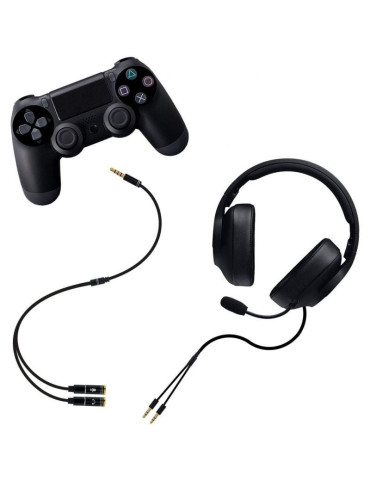 Cable Estéreo Nanocable 10.24.1202/ Jack 3.5 Macho - 2x Jack 3.5 Hembra/ 30cm/ Negro 2