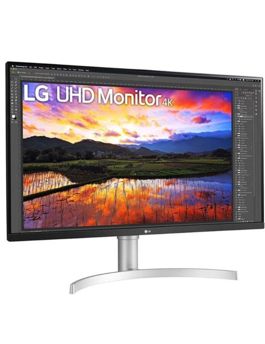Monitor Profesional LG 32UN650K-W 31.5"/ 4K/ Multimedia/ Regulable en altura/ Blanco