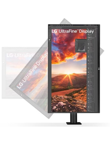 Monitor Profesional LG UltraFine Display 32UN880K-B 31.5"/ 4K/ Multimedia/ Regulable en altura/ Negro 2