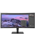 Monitor Profesional Ultraparonámico Curvo LG Business 35BN77CP-B 35"/ WQHD/ Multimedia/ Regulable en altura/ Negro