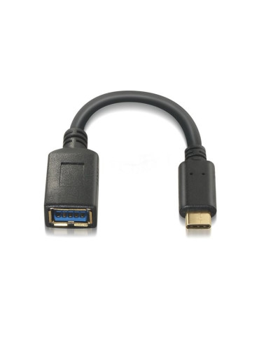 Cable USB 3.1 Tipo-C Aisens A107-0062/ USB Tipo-C Macho - USB Hembra/ 5Gbps/ 15cm/ Negro 2
