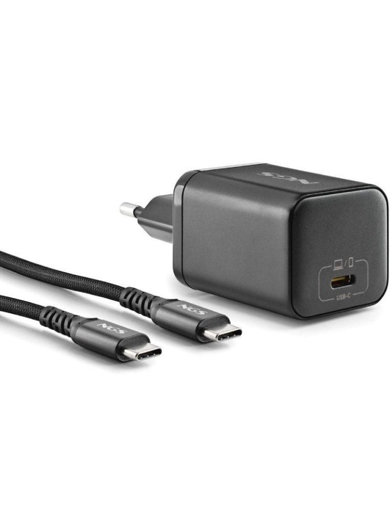 Cargador de Portátil GaN NGS BUD65W-AS para Asus/ 1xUSB Tipo-C/ 65W/ Automático/ 8 Conectores/ Voltaje 5-20V