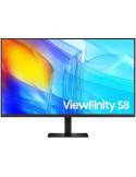 Monitor Profesional Samsung ViewFinity S8 S80D S37D800EAU 37"/ 4K/ Regulable en altura/ Negro