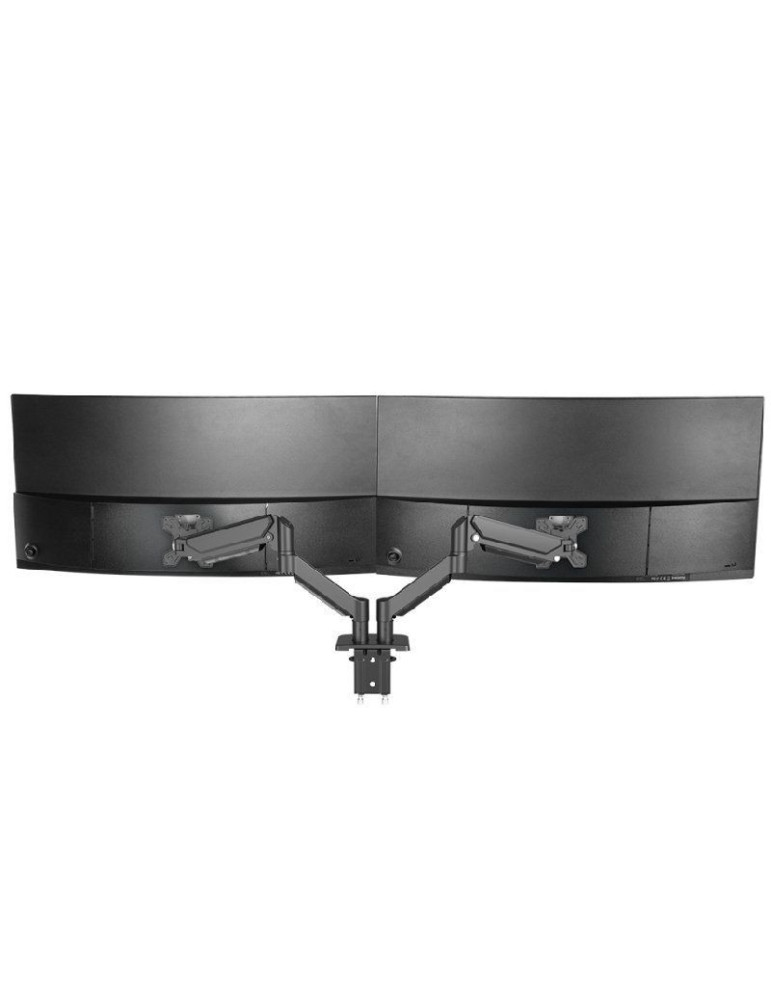 Soporte de Mesa para 2 Monitores Mars Gaming MARM-PRO2/ Giratorio/ Inclinable/ Rotatorio/ hasta 10kg