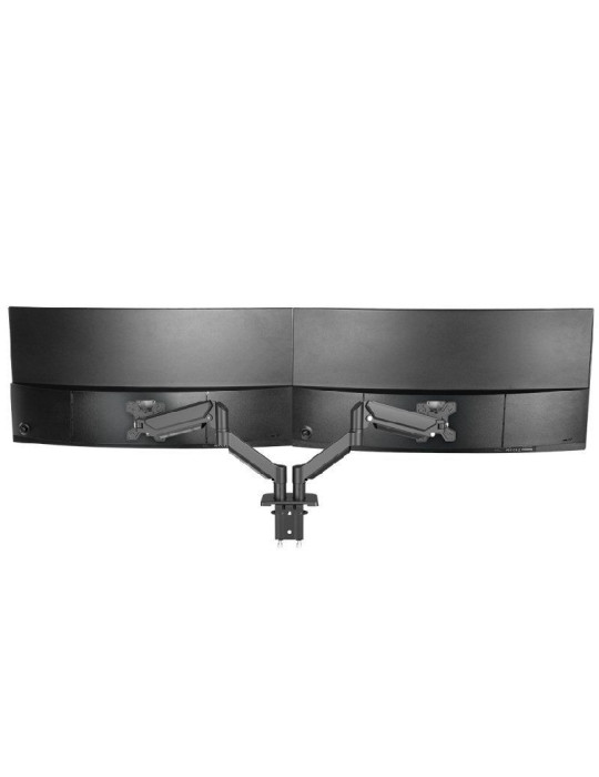 Soporte de Mesa para 2 Monitores Mars Gaming MARM-PRO2/ Giratorio/ Inclinable/ Rotatorio/ hasta 10kg