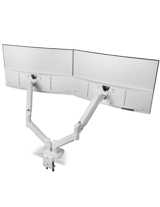 Soporte de Mesa para 2 Monitores Mars Gaming MARM-PRO2/ Giratorio/ Inclinable/ Rotatorio/ hasta 10kg