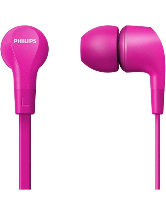 Auriculares Intrauditivos Philips TAE1105PK/ con Micrófono/ Jack 3.5/ Rosas