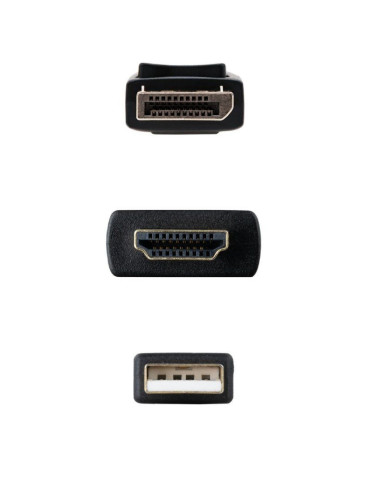 Cable Conversor Nanocable 10.15.4352/ HDMI Macho - DisplayPort Macho/ 1.8m/ Negro 2