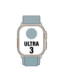 Apple Watch Ultra 3/ GPS/ Cellular/ 49mm/ Caja de Titanio Natural/ Correa Loop Alpine Azul Claro L
