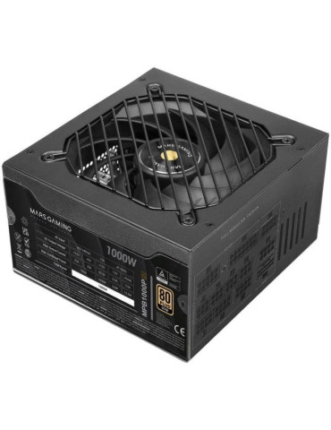 Fuente de Alimentación Mars Gaming MPB1000PSI/ 1000W/ Ventilador 14cm/ 80 Plus Gold