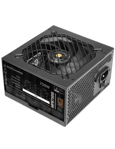 Fuente de Alimentación Mars Gaming MPB750SI/ 750W/ Ventilador 12cm/ 80 Plus Bronze