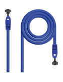 Cable de Red RJ45 SSTP Nanocable 10.20.2001-BL Cat.8.1/ 1m/ Azul