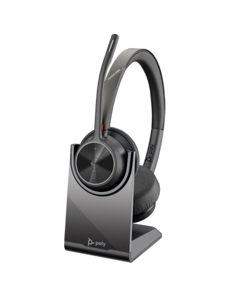 Auriculares Inalámbricos Poly Voyager 4320-M para Microsoft Teams + Adaptador BT700 + Base de Carga/ con Micrófono/ Bluetooth/ N