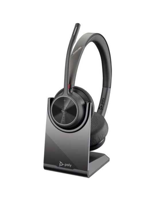 Auriculares Inalámbricos Poly Voyager 4320-M para Microsoft Teams + Adaptador BT700 + Base de Carga/ con Micrófono/ Bluetooth/ N