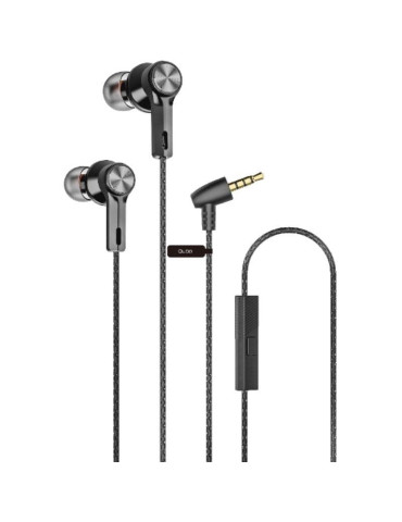 Auriculares Intrauditivos Qubo EB-100/ con Micrófono/ Jack 3.5/ Grises