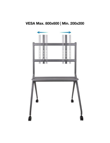 Soporte de Suelo con Ruedas TooQ FS20205M-B para TV de 50-86"/ hasta 120kg 2