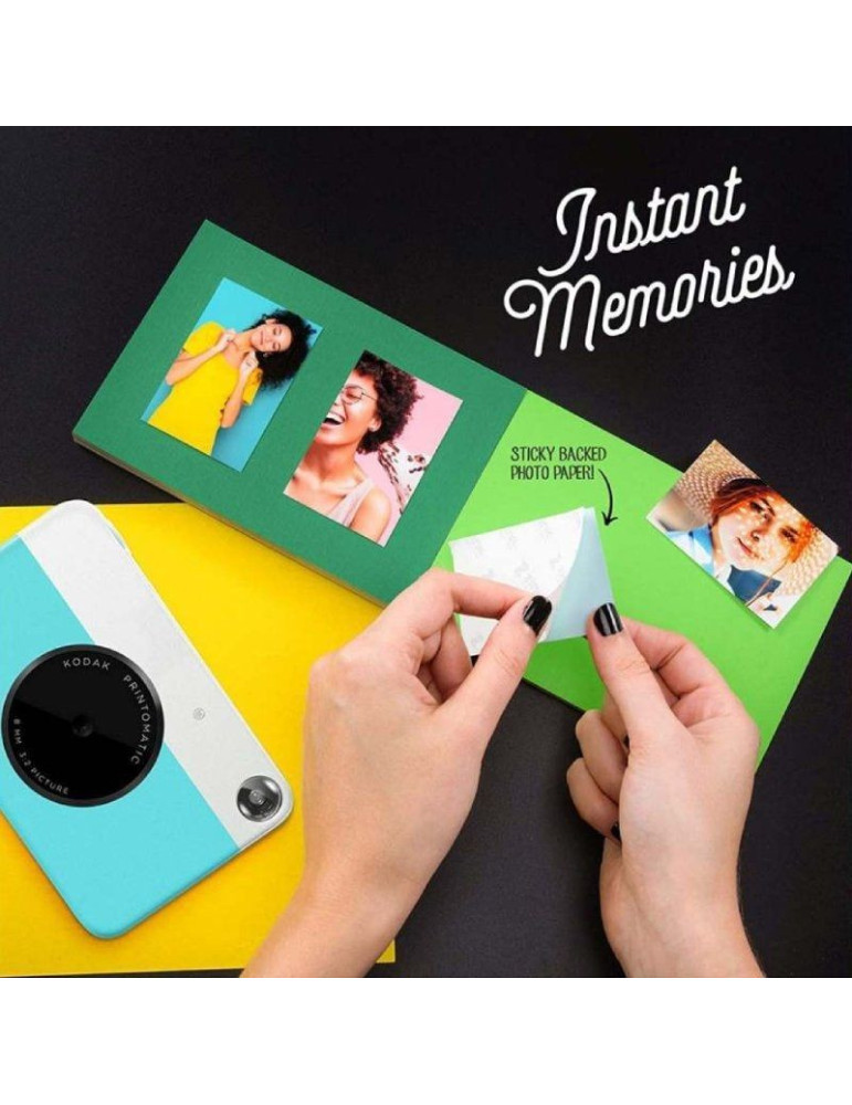 Cámara Digital Instantánea Kodak Printomatic/ 5MP/ Tamaño Foto 2"x3"/ Negra