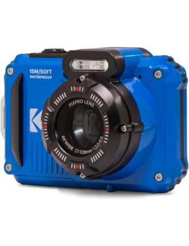 Pack Cámara Digital Kodak Pixpro WPZ2BL6 + 2 Baterías + 1 MicroSD/ 16MP/ Zoom Óptico 4x/ Azul 2