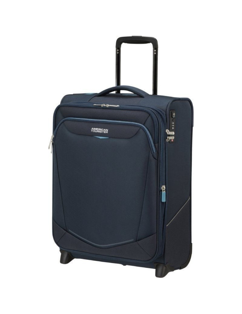 Maleta de Cabina American Tourister Upright SummerRide 55cm/ 55x40x20cm/ 2 Ruedas/ Azul Marino