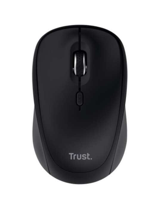 Ratón Mini Inalámbrico Trust Yvi+ Multidispositivo/ Hasta 1600 DPI/ Negro