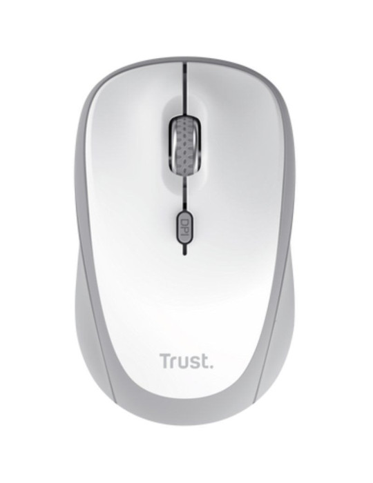 Ratón Mini Inalámbrico Trust Yvi+ Multidispositivo/ Hasta 1600 DPI/ Blanco