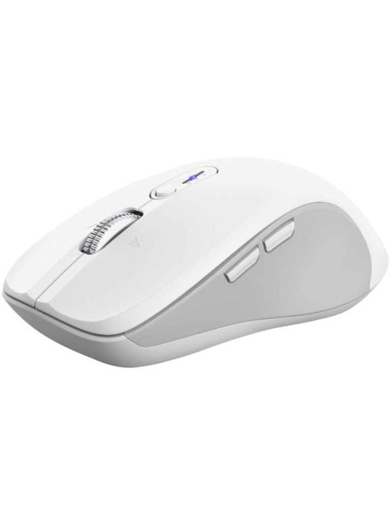 Ratón Ergonómico Inalámbrico Trust Ferro/ Hasta 3200 DPI/ Blanco