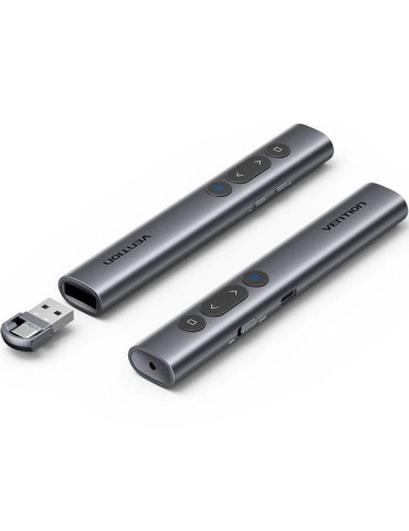 Presentador Inalámbrico por Bluetooth Vention KQJH0/ 2.4GHz/ Gris