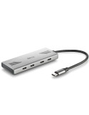 Hub USB Tipo-C NGS Wonder4-C/ 4xUSB Tipo-C/ Gris