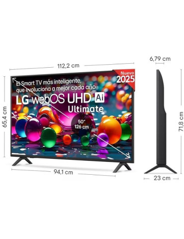 Televisor LG UHD 50UA74006LB 50"/ Ultra HD 4K/ Smart TV/ WiFi 2