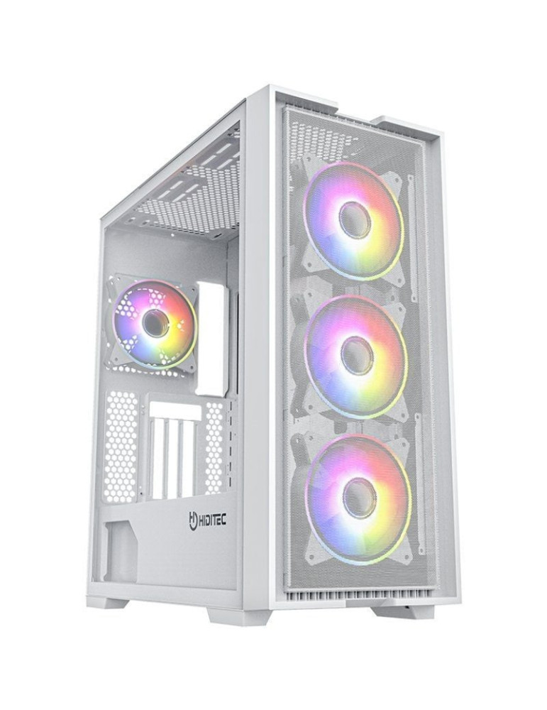 Caja Gaming Torre Hiditec H2 Air ARGB/ Blanca